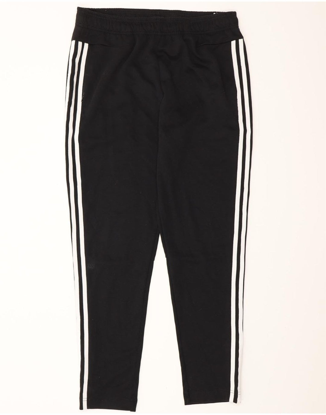 Calças de treino masculinas ADIDAS poliéster preto médio