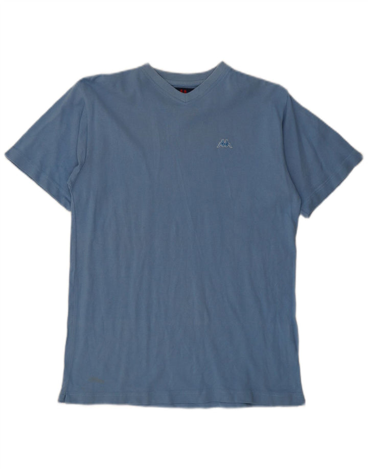 Camiseta masculina Kappa Top pequeno algodão azul
