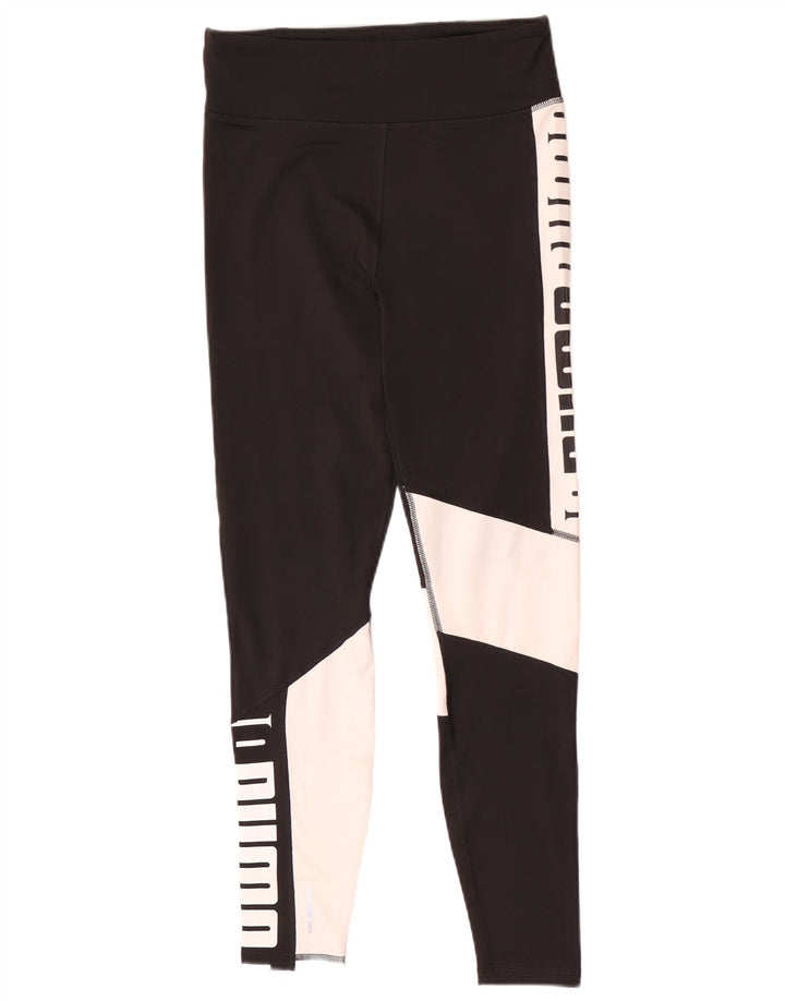 Leggings Puma Feminino UK 12 Médio Preto Colorblock