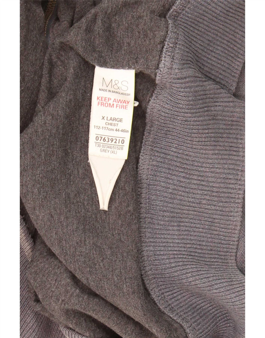 Suéter cardigã masculino Marks & Spencer XL algodão cinza