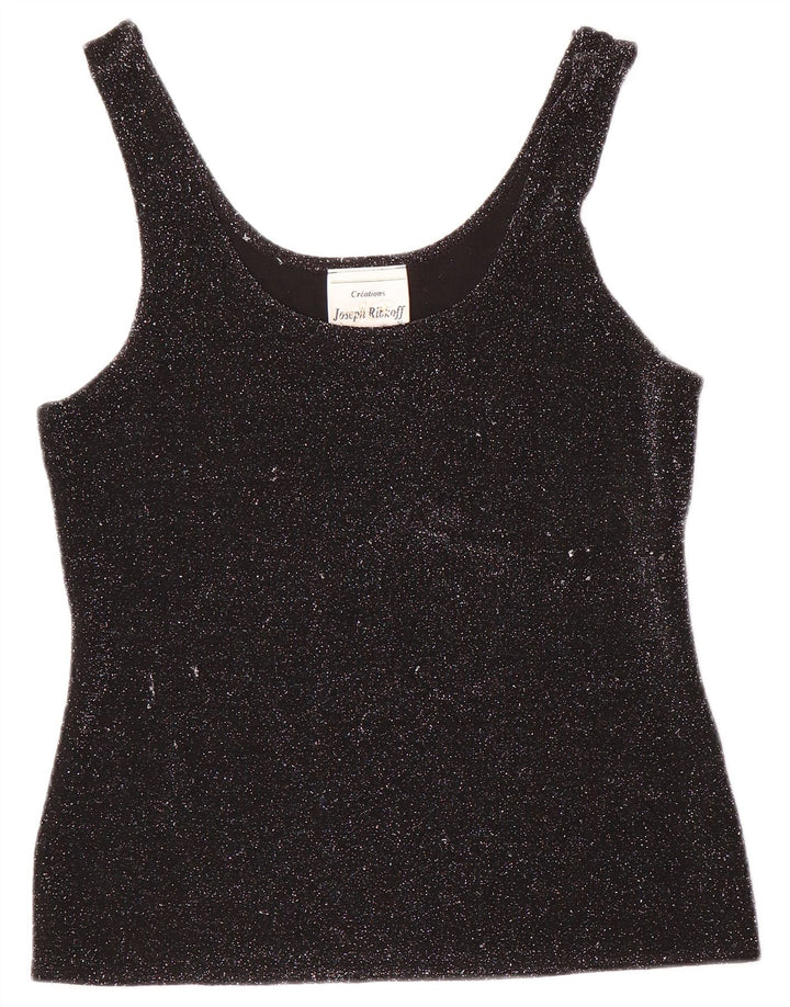 Conjunto feminino de 2 peças Joseph Ribkoff UK 12 poliéster preto médio