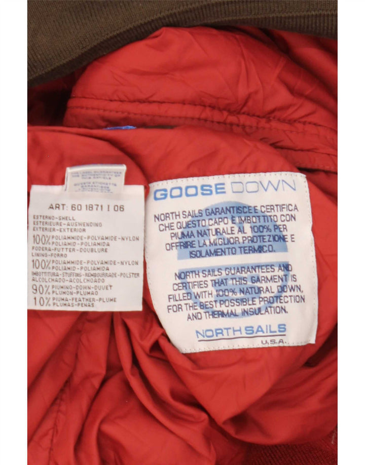 Jaqueta acolchoada masculina North Sails UK 44 2XL poliamida marrom