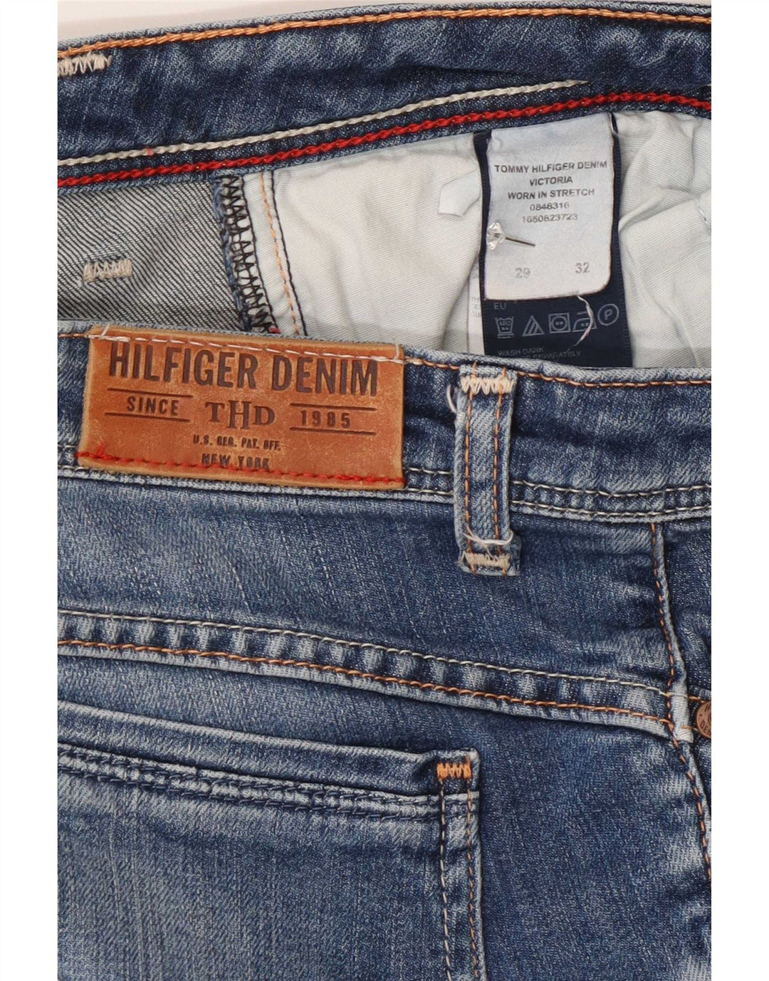 Tommy Hilfiger Jeans Slim Feminino W29 L32 Azul Algodão