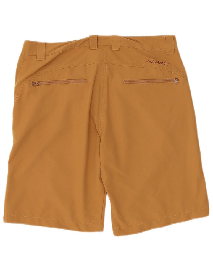 Shorts feminino casual Mammut UK 12 médio W32 bege