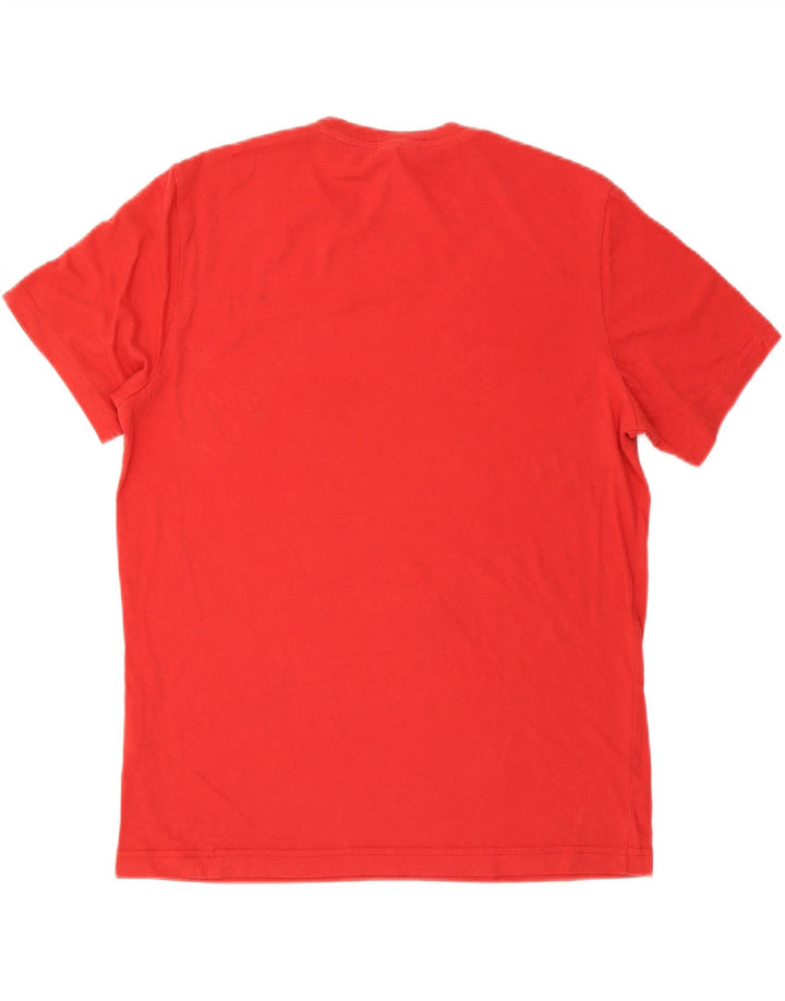 CAMPEÃO Camiseta masculina gráfica grande algodão vermelho