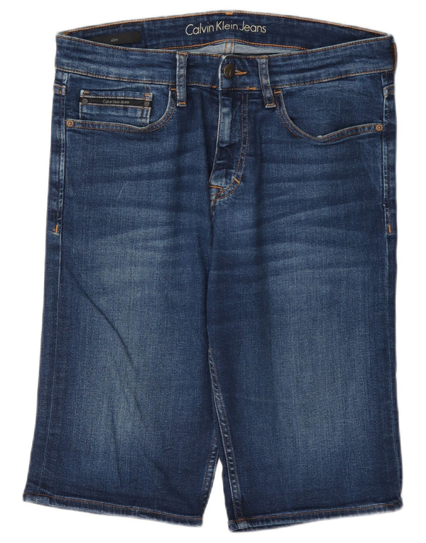 Shorts jeans masculino Calvin Klein W31 algodão azul médio