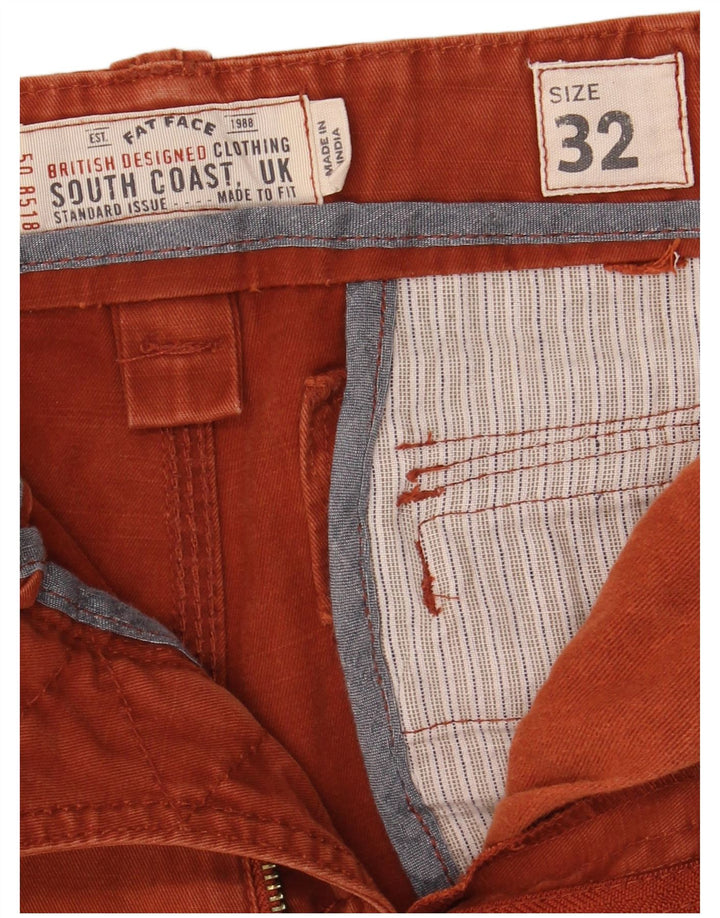 Shorts cargo masculino Fat Face W32 algodão marrom médio