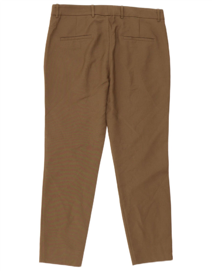 Zara Calça Chino Feminina Slim EU 40 Médio W30 L28 Caqui