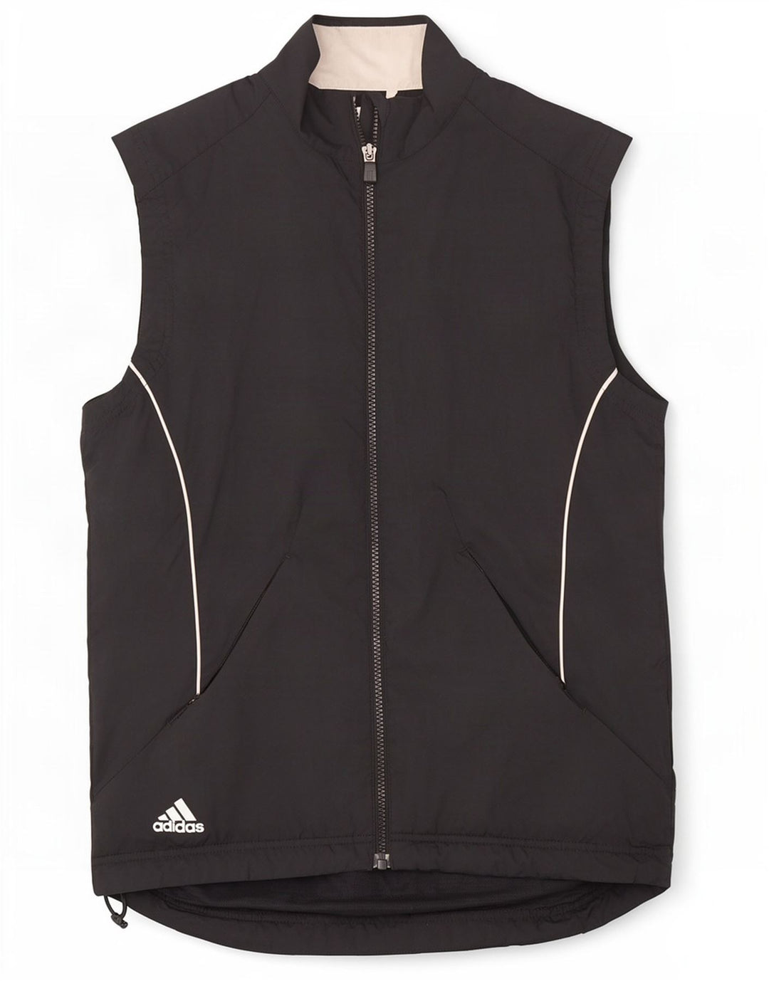 Adidas Mens Clima Proof Sem Mangas Jaqueta Top Pequena Preta