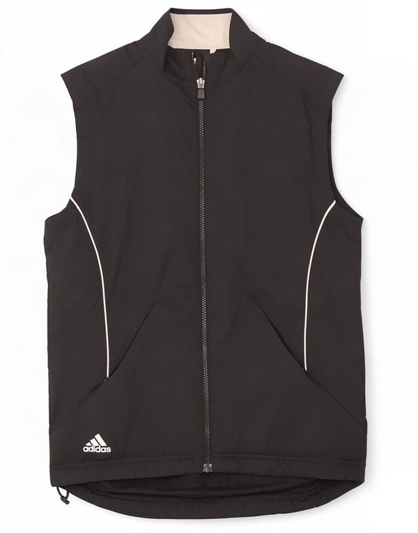Adidas Mens Clima Proof Sem Mangas Jaqueta Top Pequena Preta