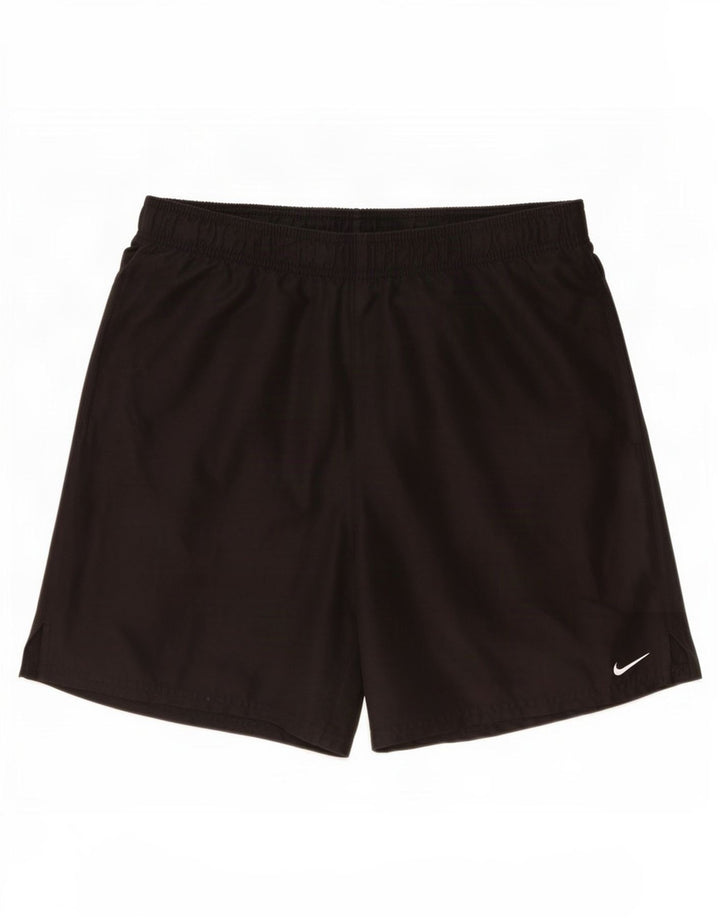 Shorts esportivos masculinos Nike médios pretos