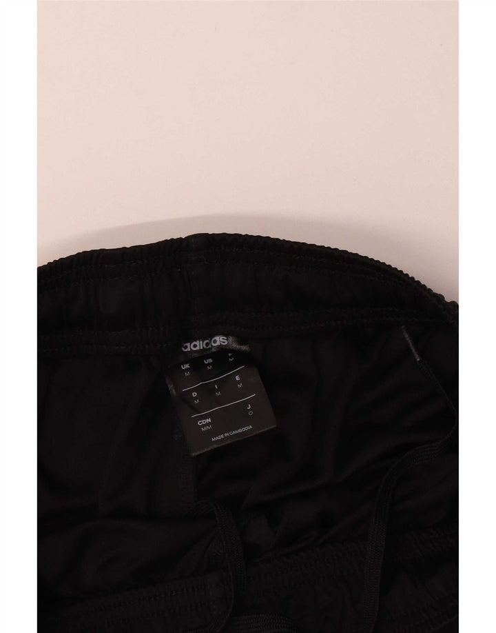 Shorts esportivos masculinos Adidas médio preto poliéster