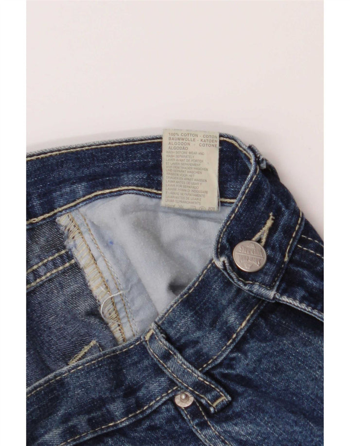 Wild Jeans feminino cintura alta queimado IT 42 médio W26 L30 algodão azul