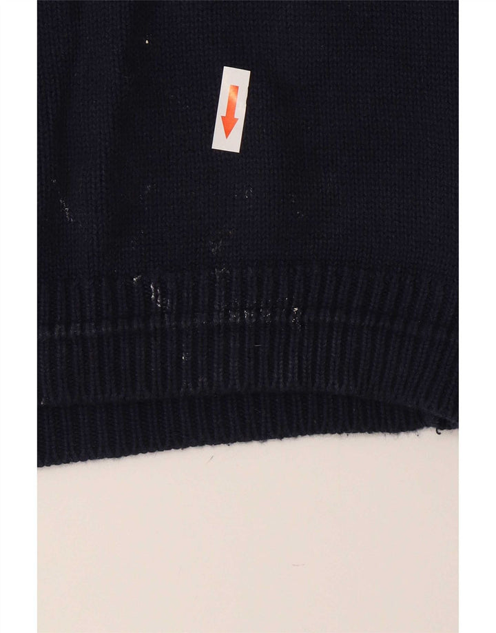Suéter masculino Avirex com gola redonda XL azul marinho