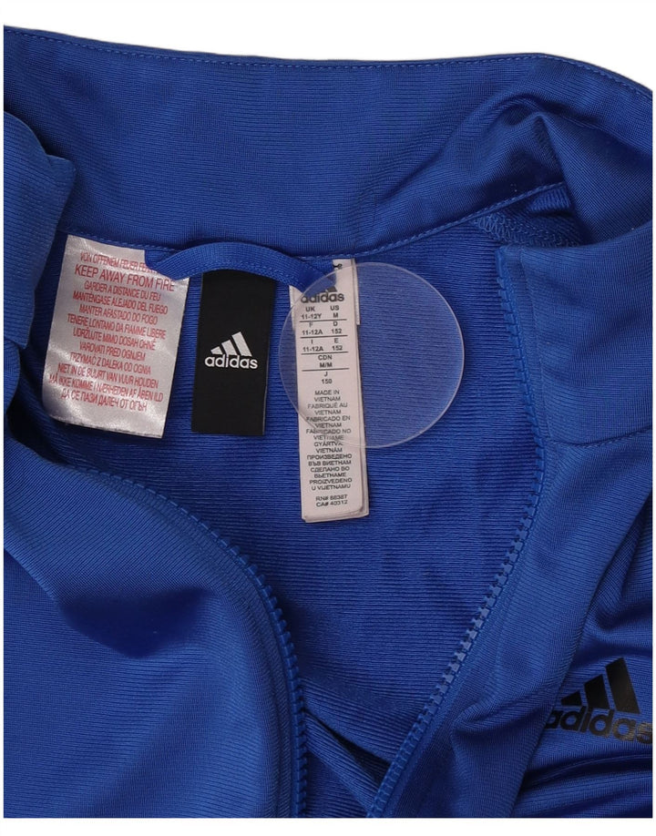 Jaqueta Adidas Meninos Treino Top 11-12 Anos Azul Poliéster
