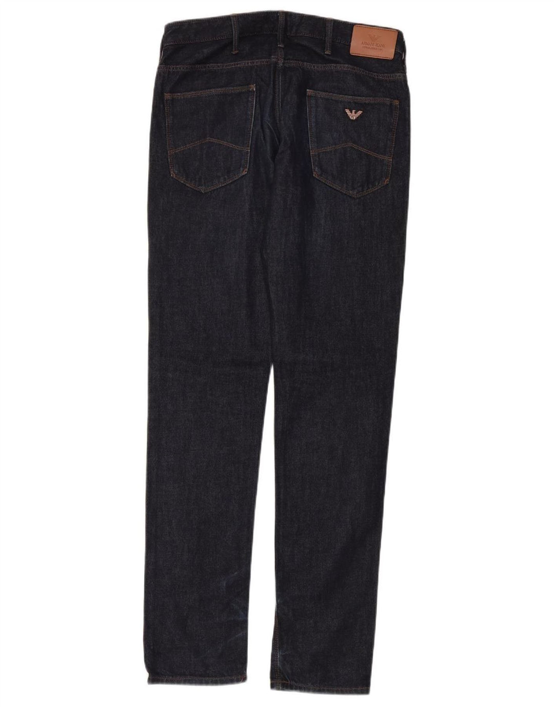 Armani Womens Slim Jeans W31 L34 Azul Marinho Algodão