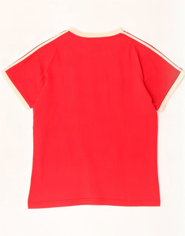 Adidas Camiseta Feminina Top UK 18 XL Vermelho Algodão