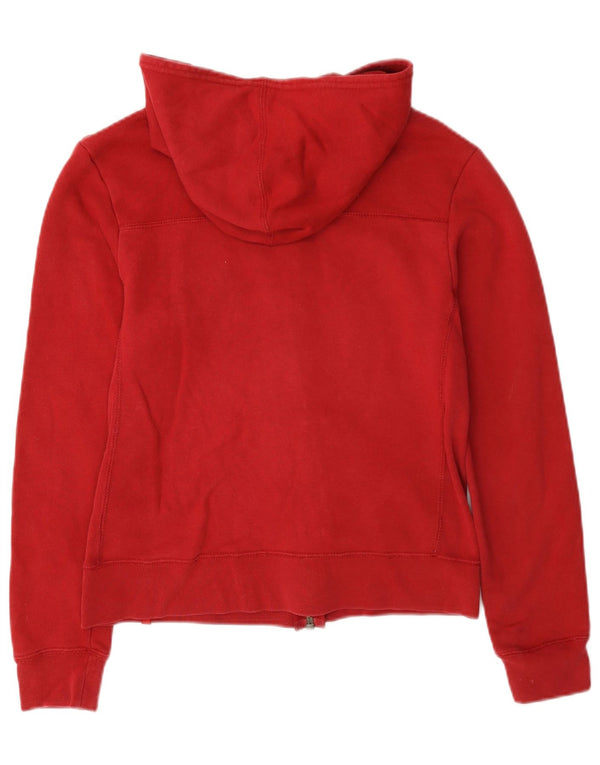 Suéter feminino Levi's Crop Zip com capuz UK 10 pequeno vermelho