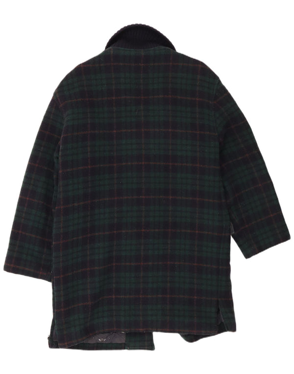 Sobretudo feminino Paul & Shark UK 20 2XL xadrez azul marinho