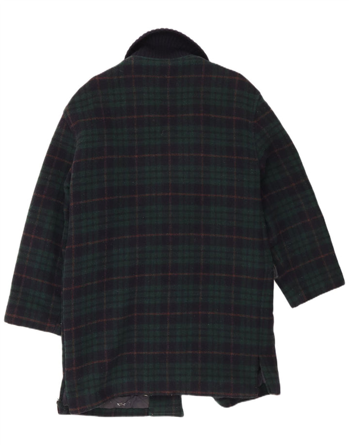 Sobretudo feminino Paul & Shark UK 20 2XL xadrez azul marinho