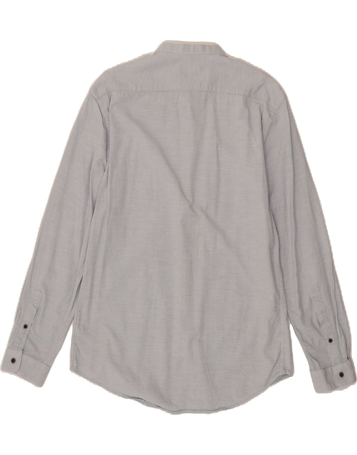 ZARA Mens Slim Fit Shirt XL Blue Cotton Vintage Zara and Second-Hand Zara from Messina Hembry 
