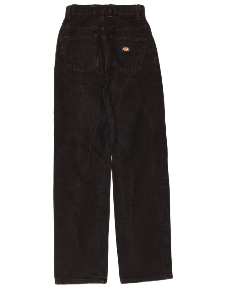 DICKIES Jeans feminino de cintura alta W25 L30 algodão preto