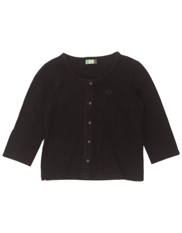 Sergio Tacchini blusa feminina manga 3/4 Reino Unido 10 pequena preta