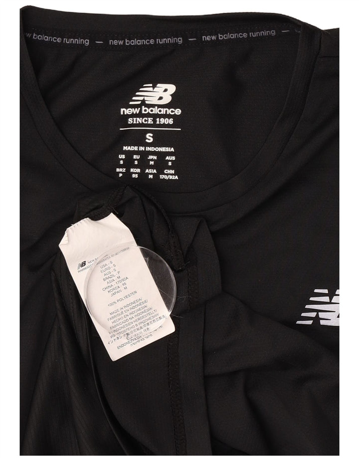 Camiseta masculina New Balance poliéster preto pequeno