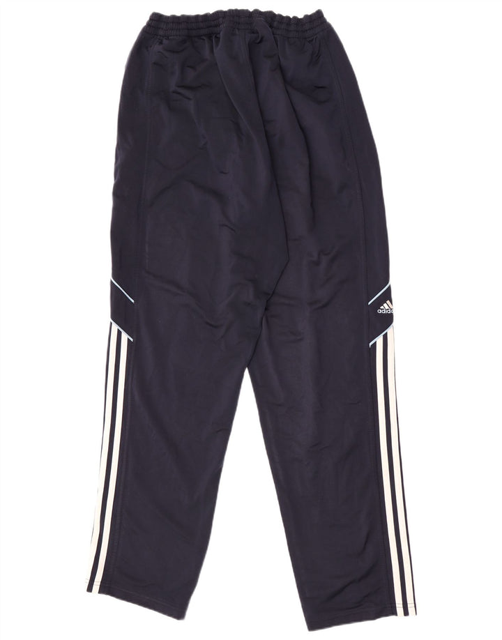 Calça de treino masculina Adidas grande poliéster azul marinho