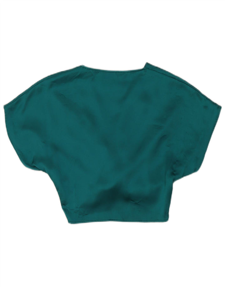 Blusa feminina Zara Top UK 6 XS verde poliéster