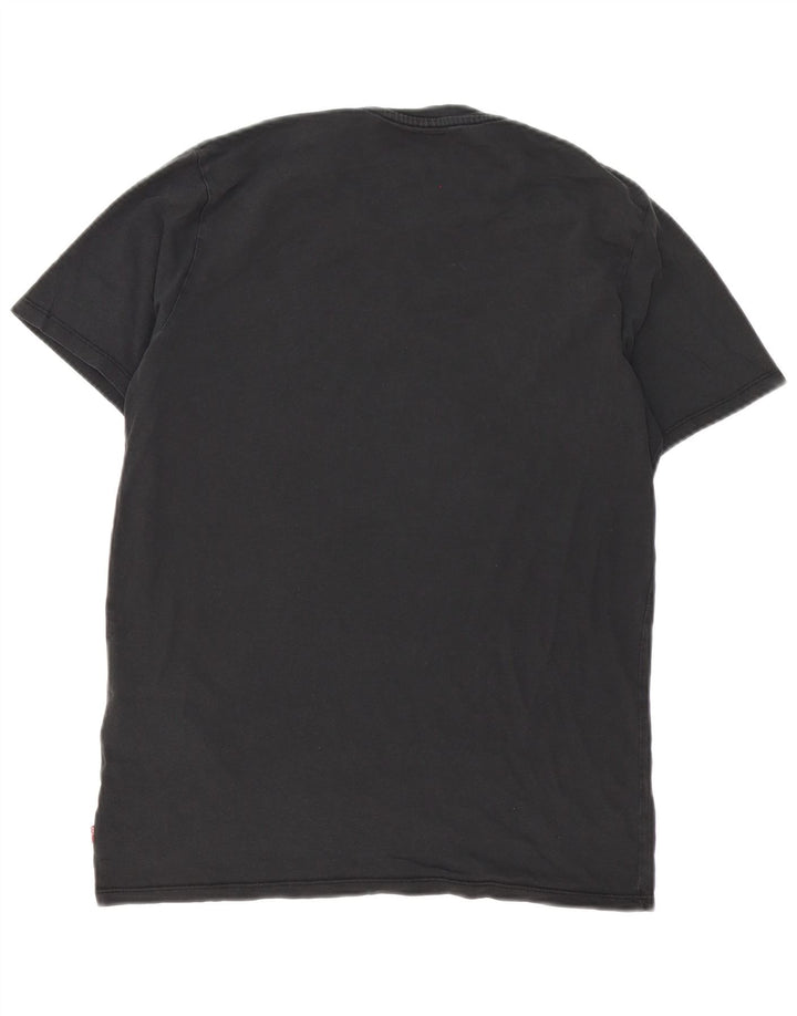 Camiseta gráfica masculina Levi's Top pequeno algodão preto