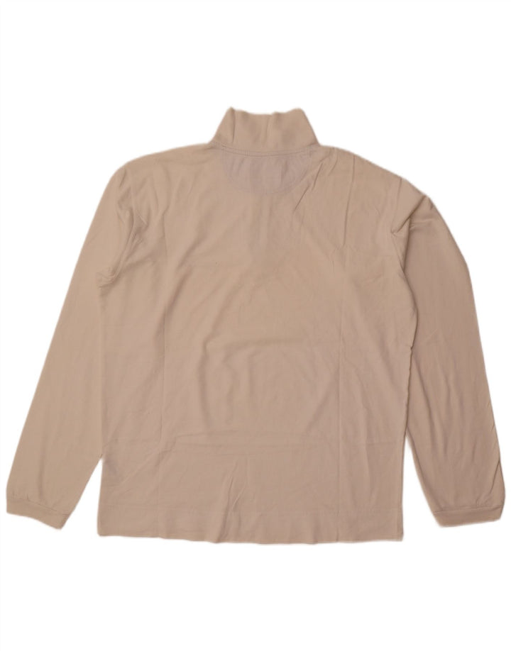 Moletom masculino Champion com zíper e gola XL em algodão branco