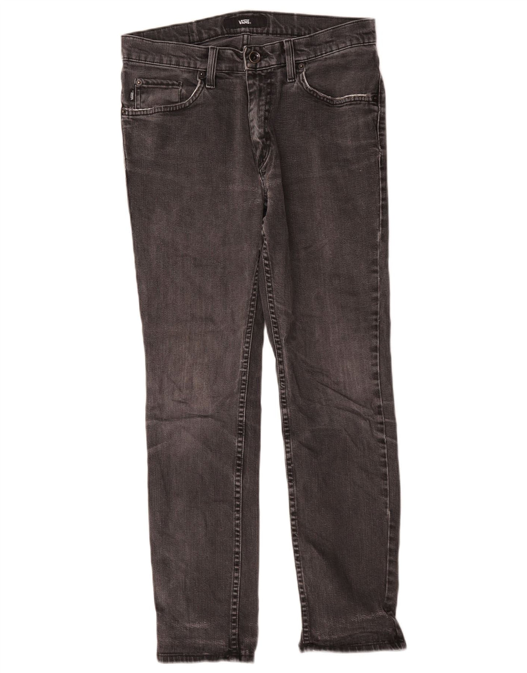 Vans Masculino Slim Jeans W30 L27 Cinza Algodão