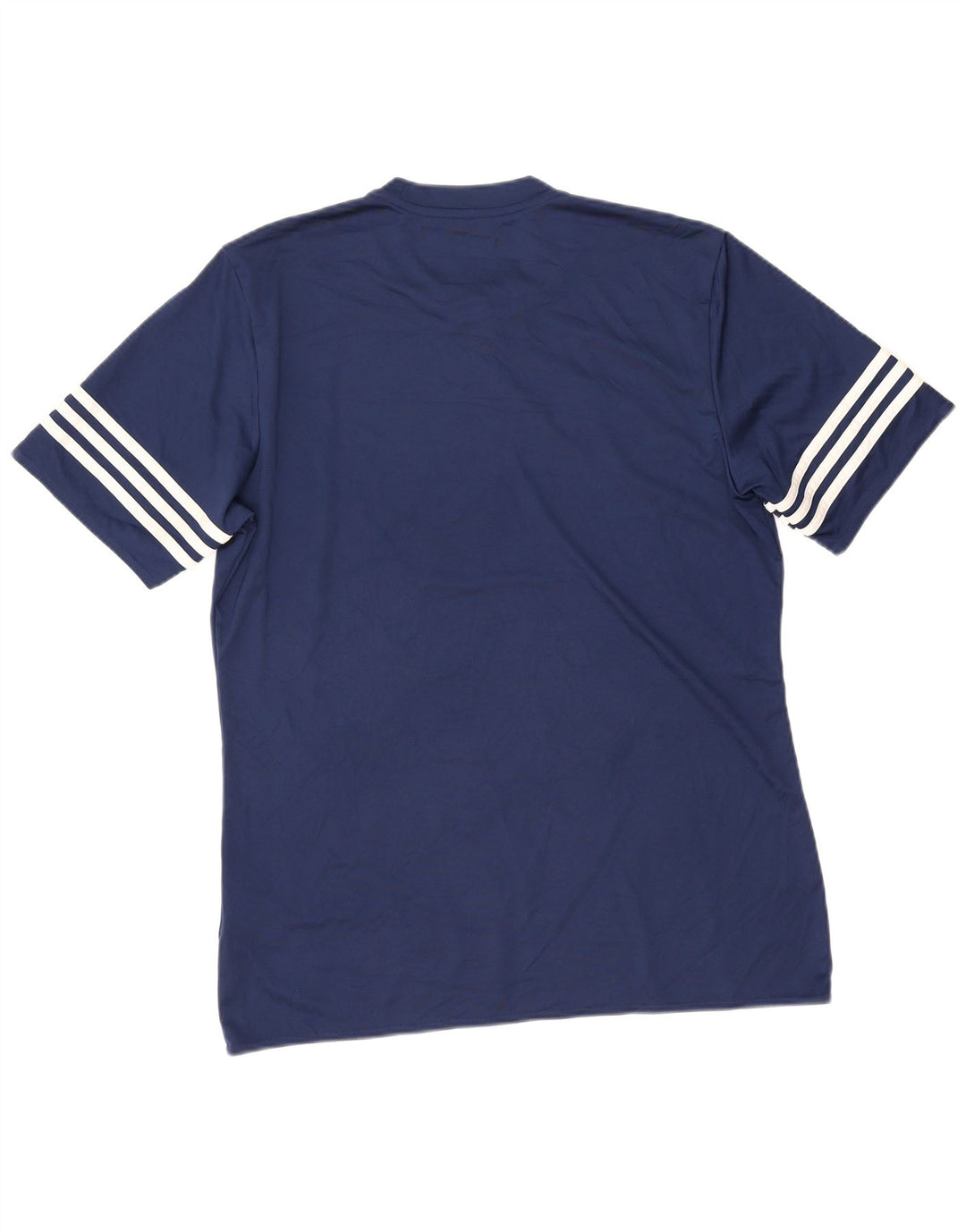 Camiseta masculina Adidas Climalite Top grande poliéster azul marinho