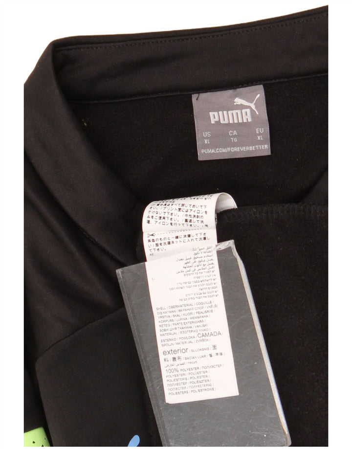 Puma Mens Manchester City Pullover Treino Top XL Preto Colorblock