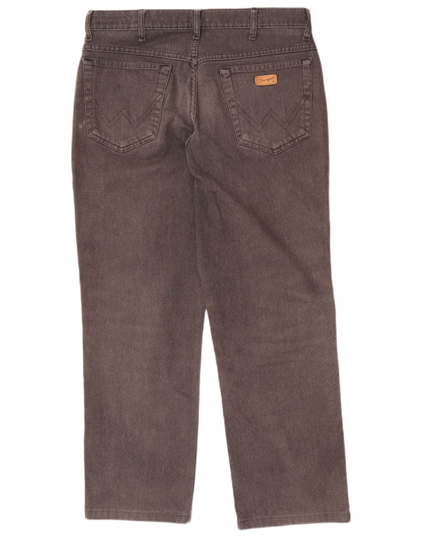Wrangler Calça jeans reta masculina W32 L28 cinza