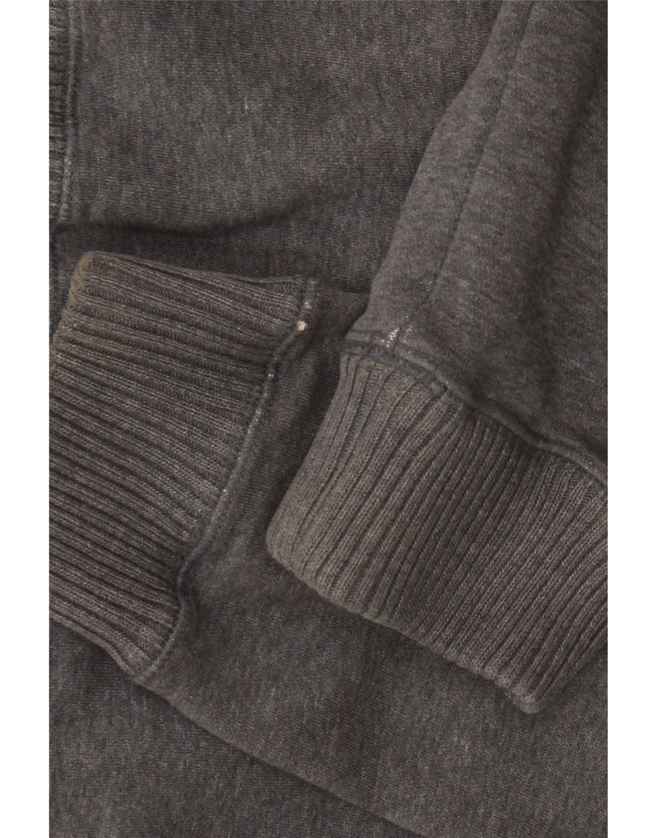 Adidas masculino moletom com capuz jaqueta superior algodão cinza médio