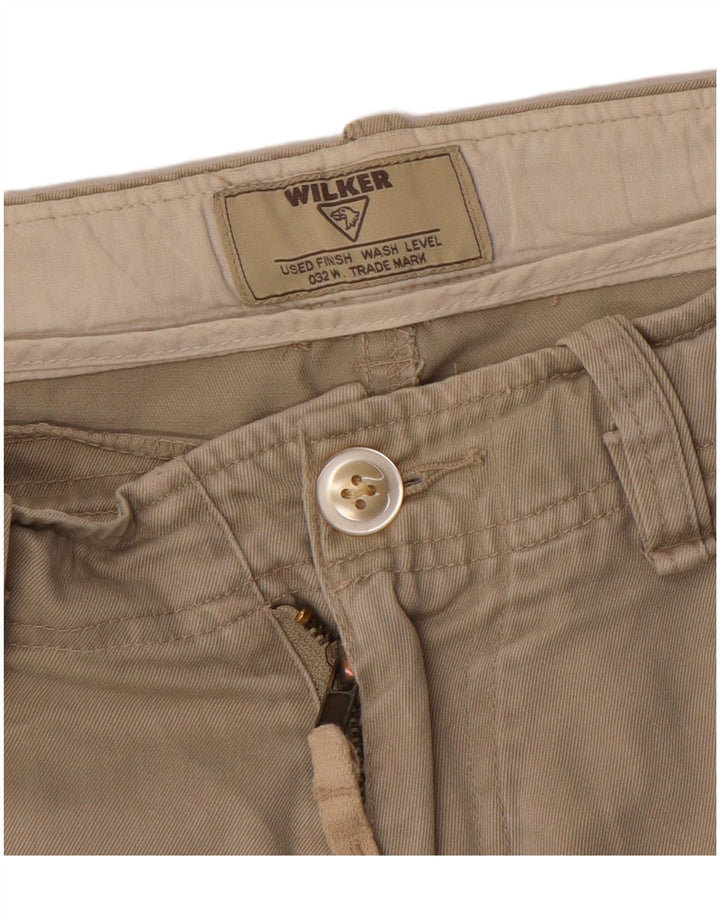Wilker Mens Cargo Shorts W30 Verde Médio
