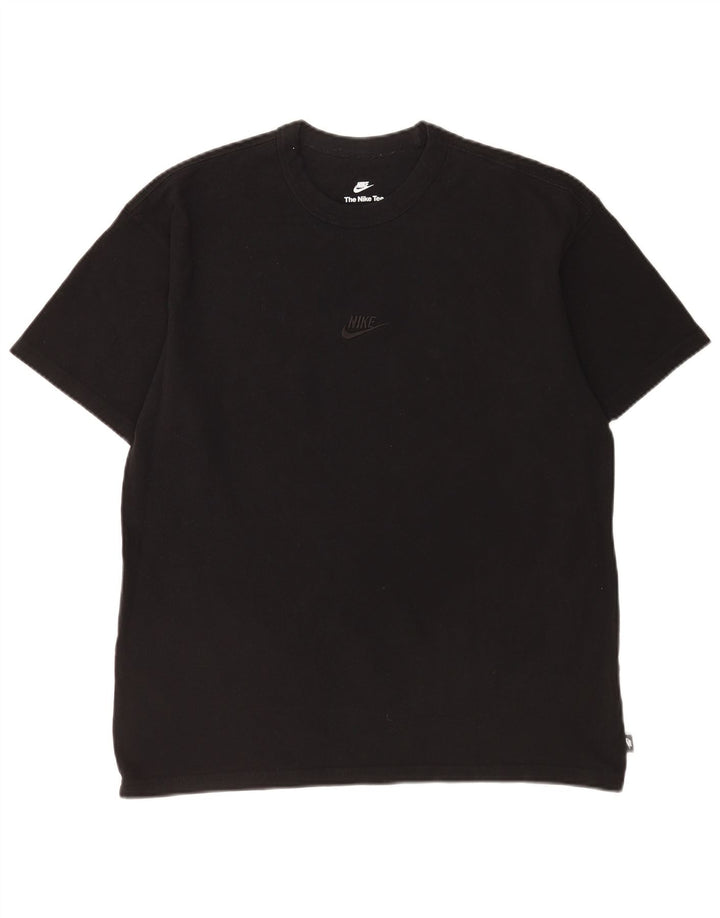 Camiseta masculina Nike Loose Fit Top Médio Algodão Preto