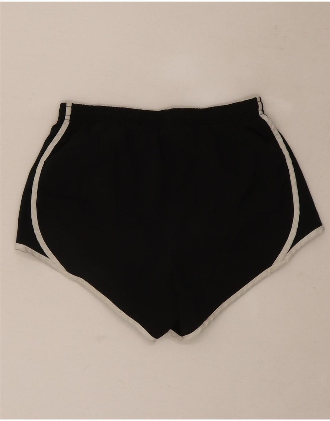 Shorts esportivos femininos Nike Dri Fit UK 12 poliéster preto médio