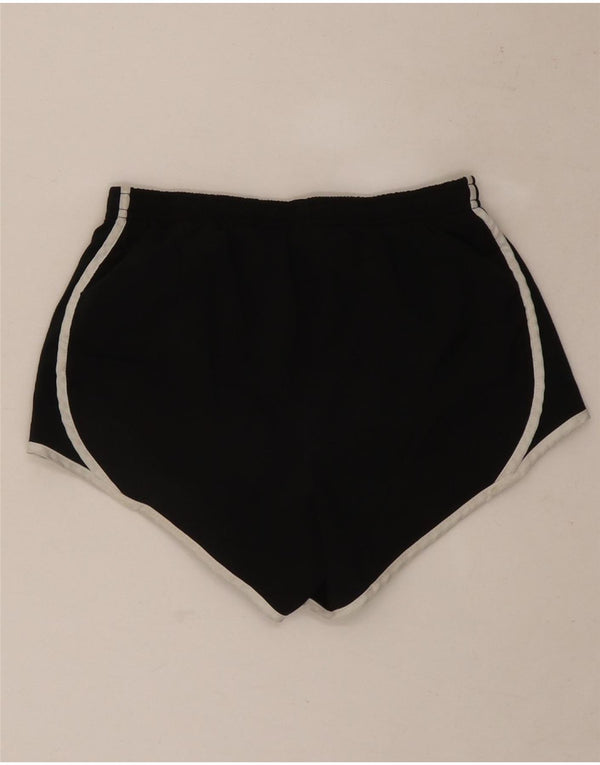 Shorts esportivos femininos Nike Dri Fit UK 12 poliéster preto médio