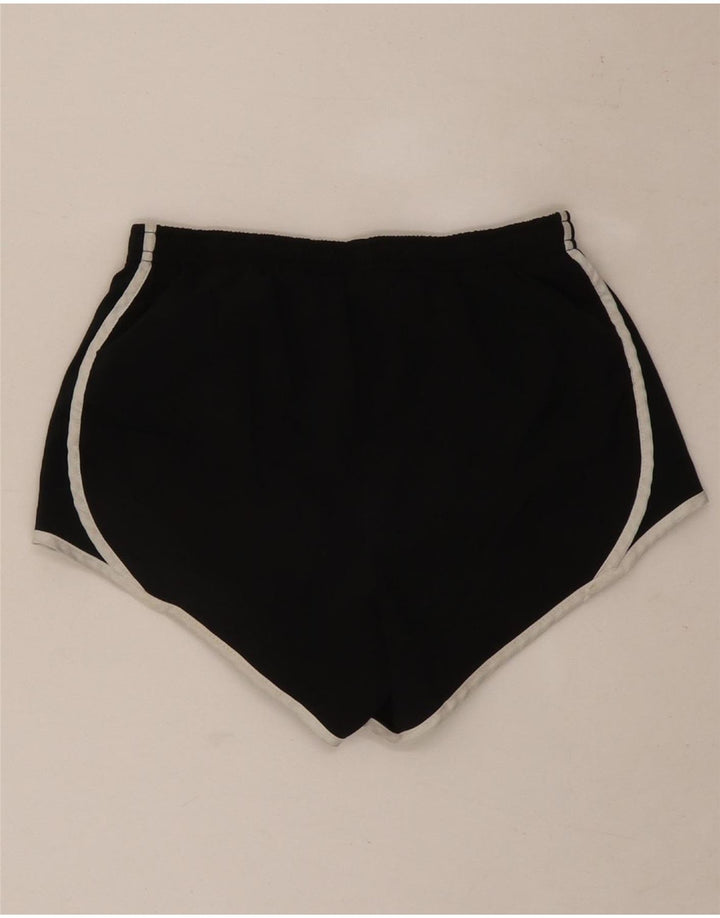 Shorts esportivos femininos Nike Dri Fit UK 12 poliéster preto médio