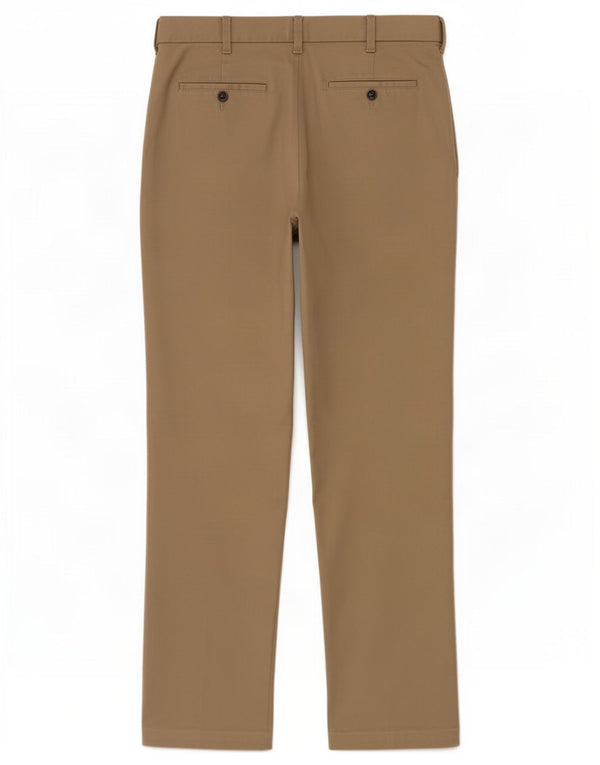 Calça Chino masculina Marks & Spencer Blue Harbor Regular Fit W40 L33 Bege