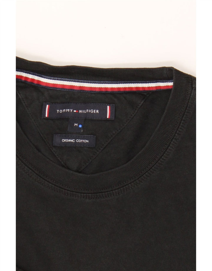 Camiseta masculina Tommy Hilfiger Top médio algodão preto