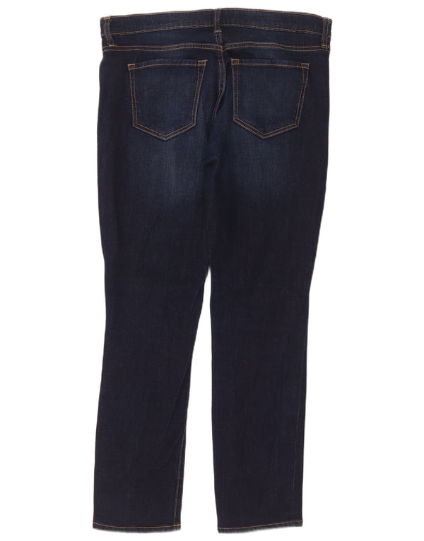 Gap Womens Droite Straight Jeans UK 12 Médio W34 L29 Azul Marinho Algodão