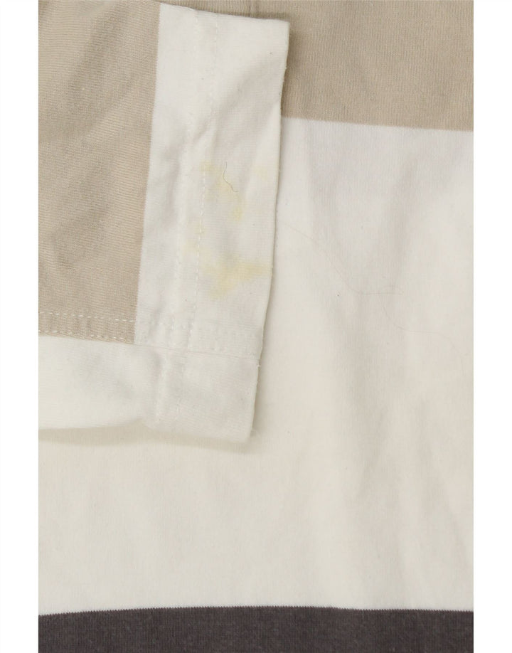 Camisa polo masculina de rugby de manga comprida gráfica PUMA grande listrada multicolorida