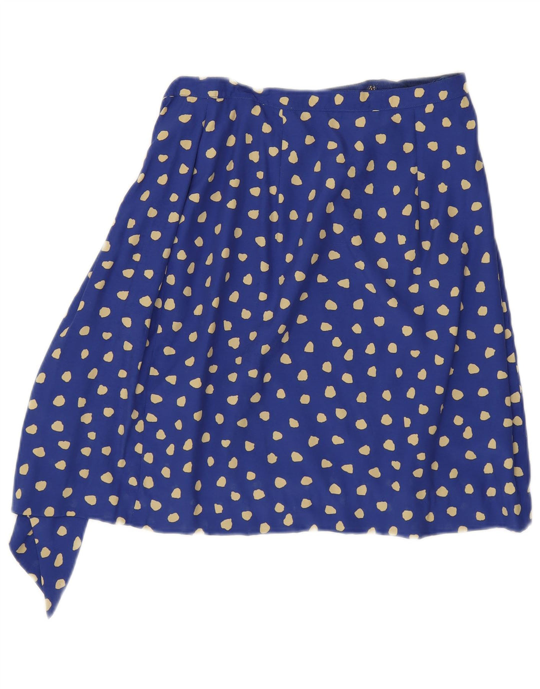 Saia vintage feminina linha A W26 pequena manchada azul