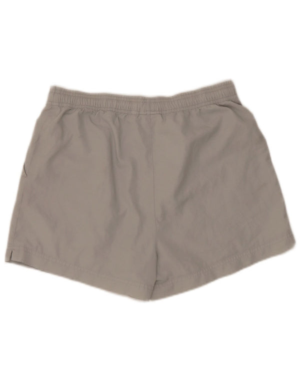 Shorts esportivos femininos Adidas UK 12 poliéster cinza médio