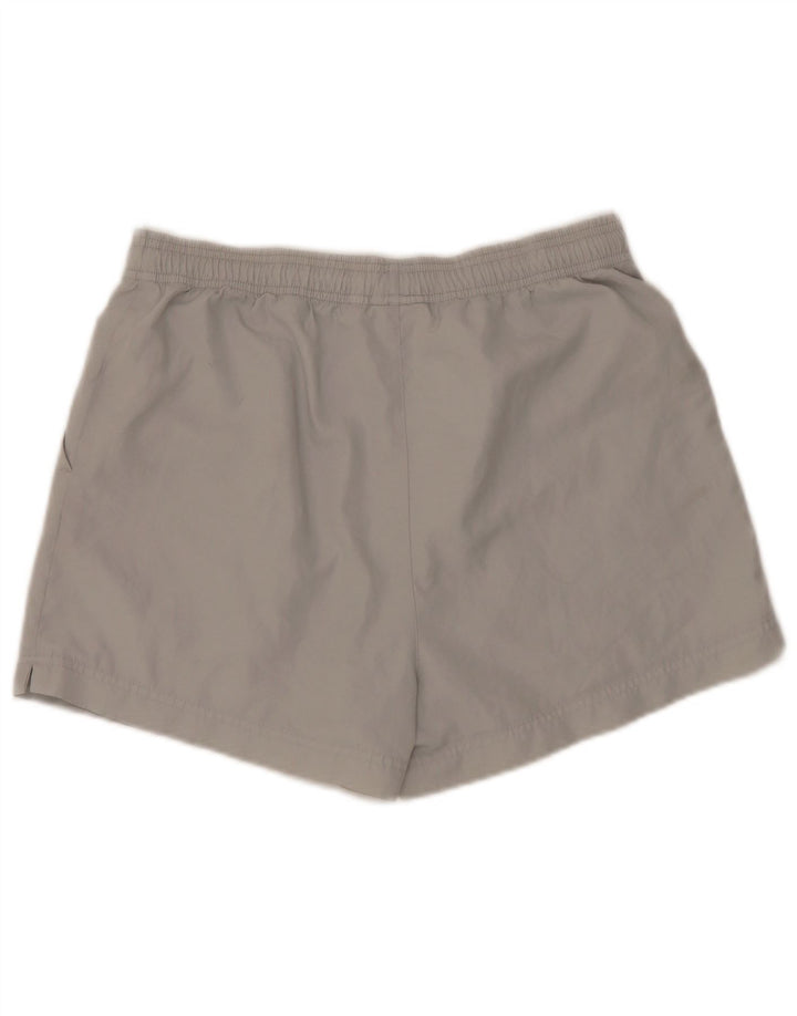 Shorts esportivos femininos Adidas UK 12 poliéster cinza médio