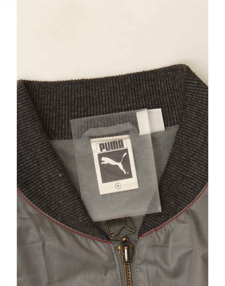 Jaqueta bomber masculina Puma UK 38 cinza médio bloco colorido